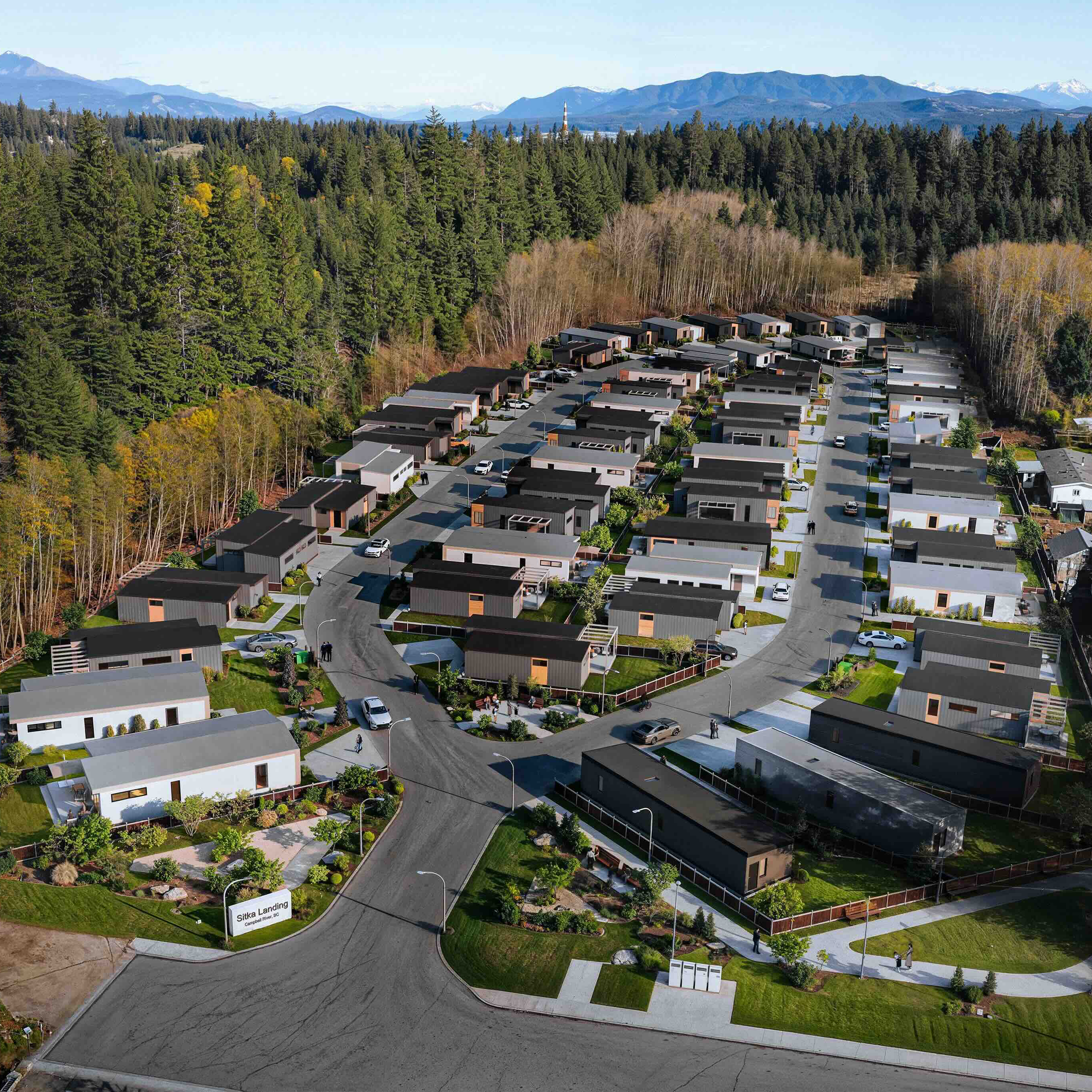 Sitka Landing — North View rendering